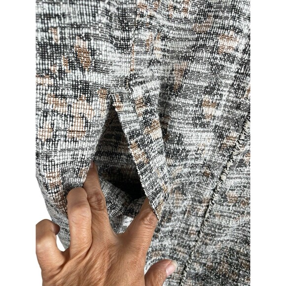 Dolan Anthropologie Women's Multi-colored Tweed Long Line Zip Cardigan Size L - Picture 6 of 13